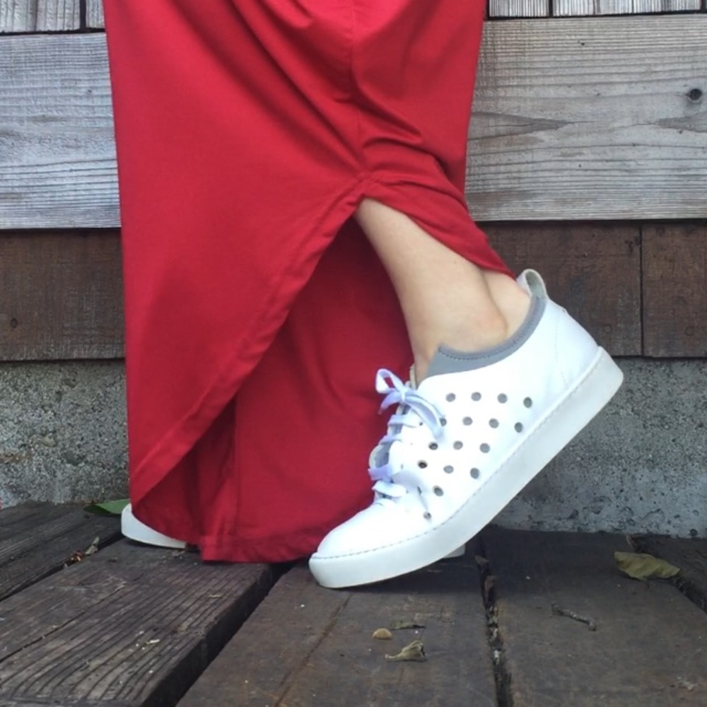 Antibes Perforated Sneakers UK Neoprene | Leather - Picture 2 of 6